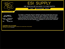 Tablet Screenshot of esisupply.com